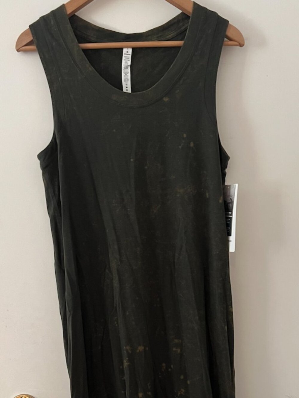 Lululemon All Yours Tank Maxi Dress *Wash | Cloudy Wash Dark Olive | Size 8 - Picture 7 of 7